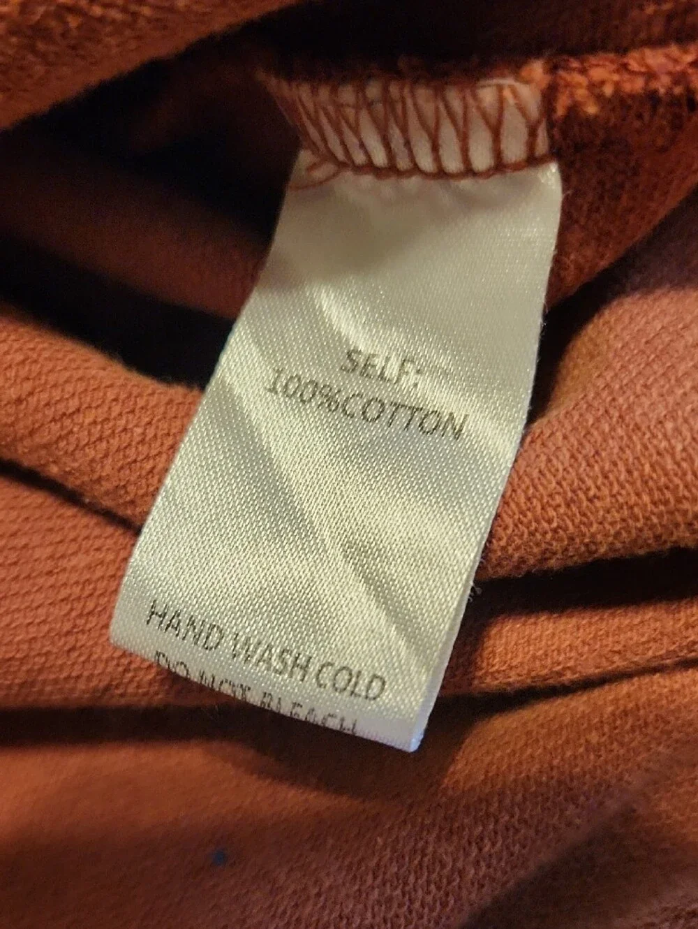 Easel Los Angeles Oversized rust-colored knit top, Medium - Picture 9 of 9